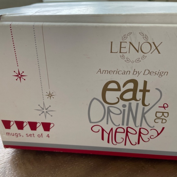 Christmas holiday Lenox mugs set of 4 NWT - Picture 5 of 5